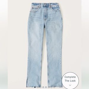 Abercrombie 90s Straight Jean / Ultra High Rise